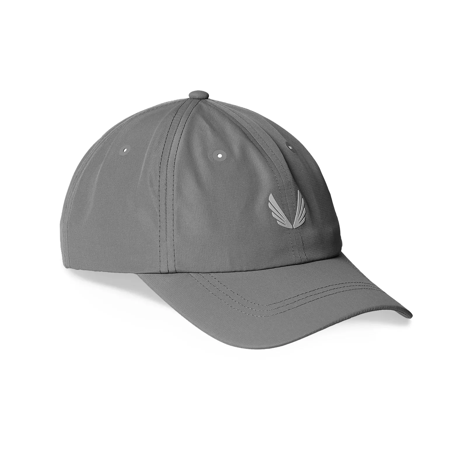 0816. Hybrid Sport Cap - Grey/Grey "Wings"