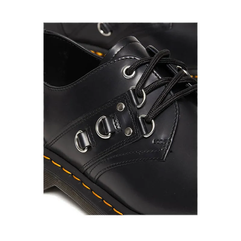 1461 HDW Unisex Shoes- Black Smooth