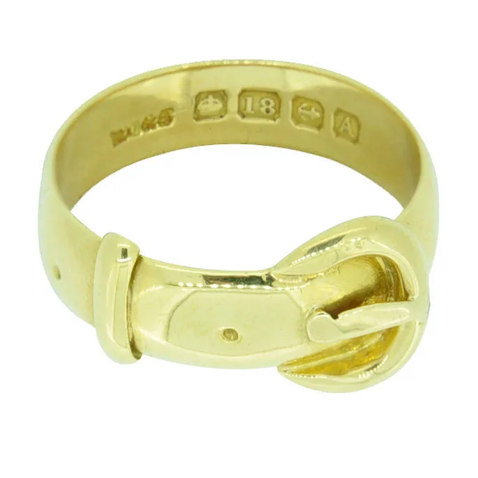 18ct Buckle Ring