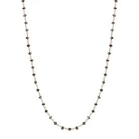 18K Gold Fine Brown Diamond Chain