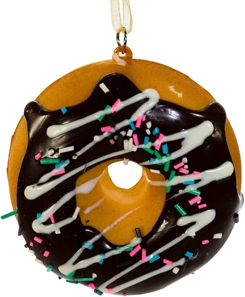 2.75" Frosted Donut Ornaments