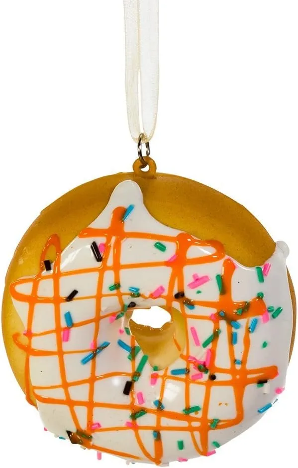 2.75" Frosted Donut Ornaments