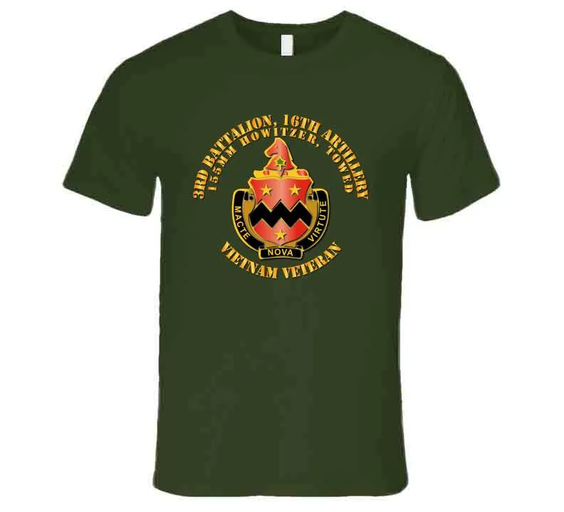 3rd Battalion, 16th Artillery 155mm Without Svc Ribbon T-shirt