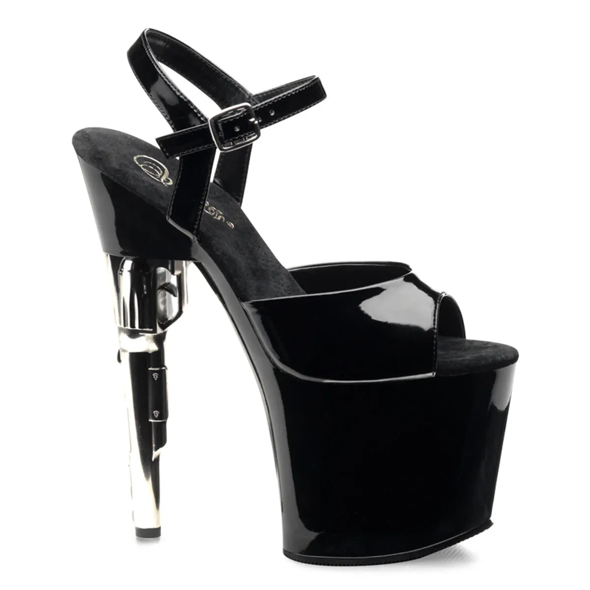 7 1/2" Gun Heel Platform Sandal (BONDGIRL-709)