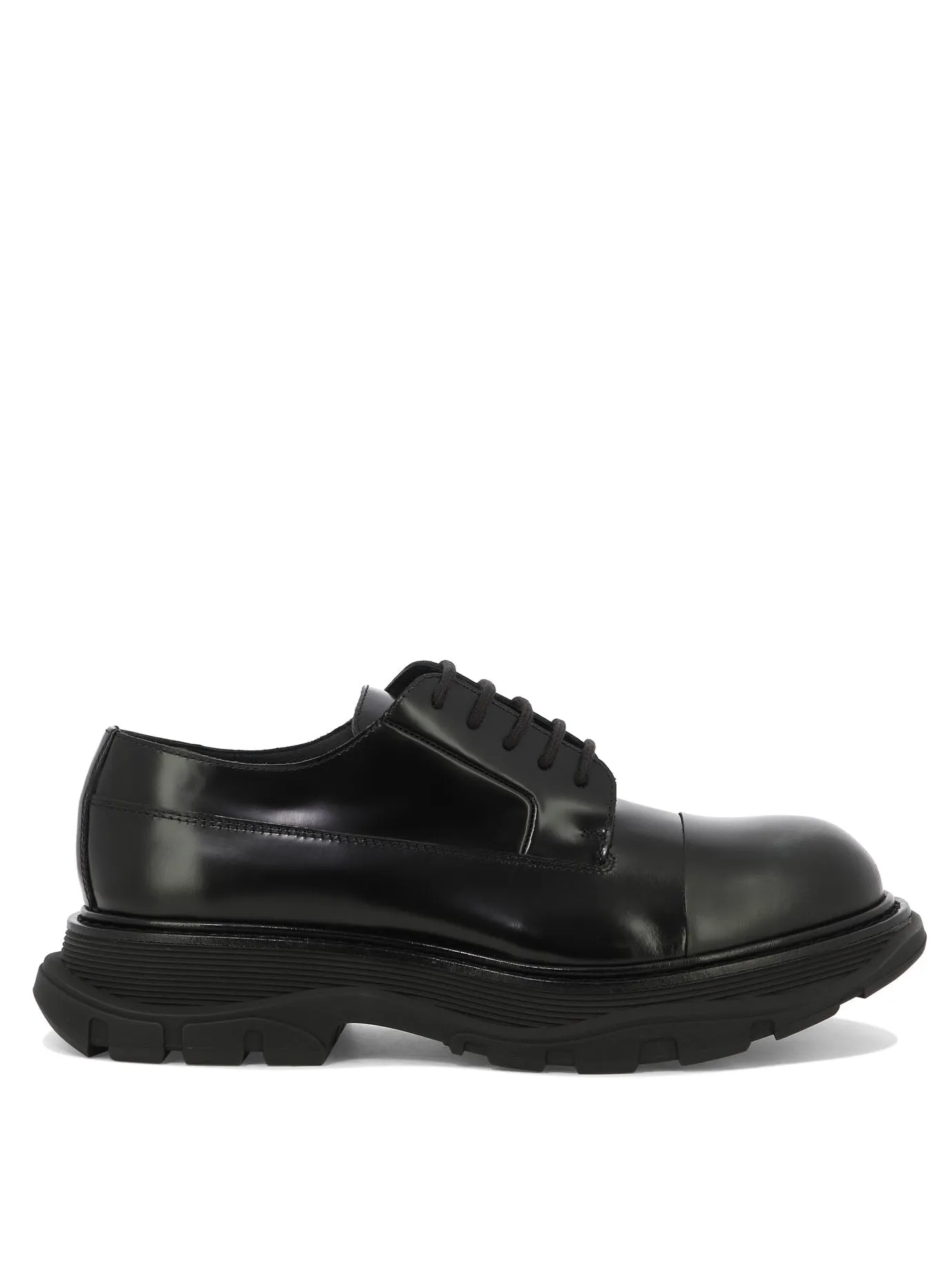 ALEXANDER MCQUEEN Men's Black Treadslick Loafers for SS24