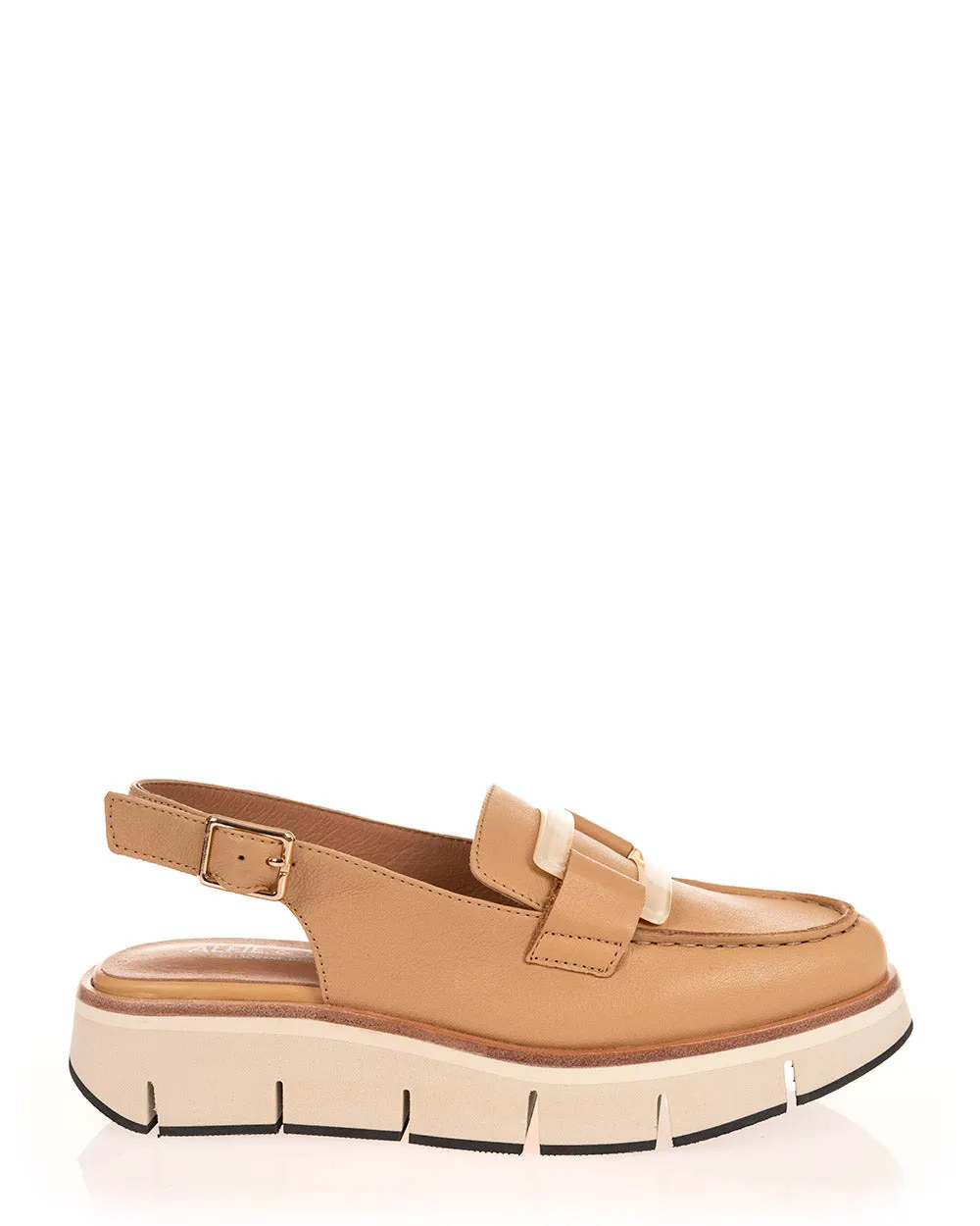 Alfie & Evie Beanie Camel Leather Casual Shoe