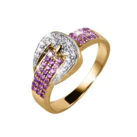 Amethyst Buckle Ladies RIng