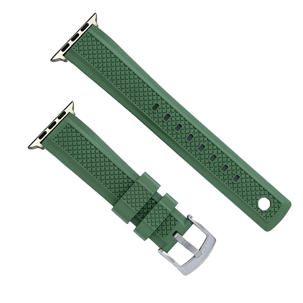 Apple Band Crosshatch Rubber - Grenade Green