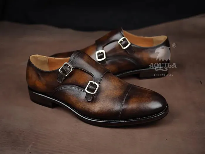 Aquila Captoe Double Monkstrap Shoes