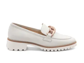 Ara Kiana Cream Calf Leather Chunky Sole Loafer 12-31209-09