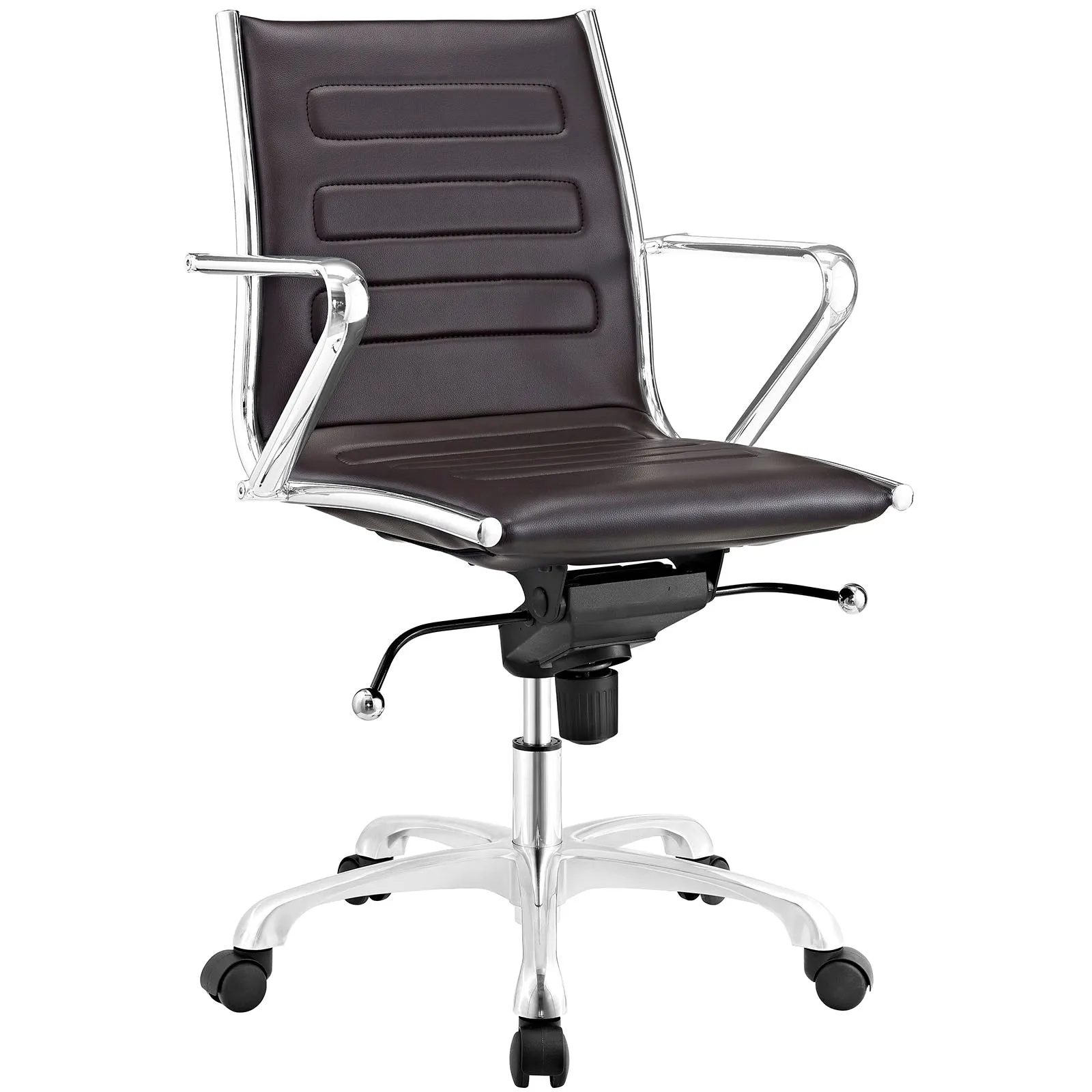 Ascend Mid Back Office Chair By Modway - EEI-2214 - Brown