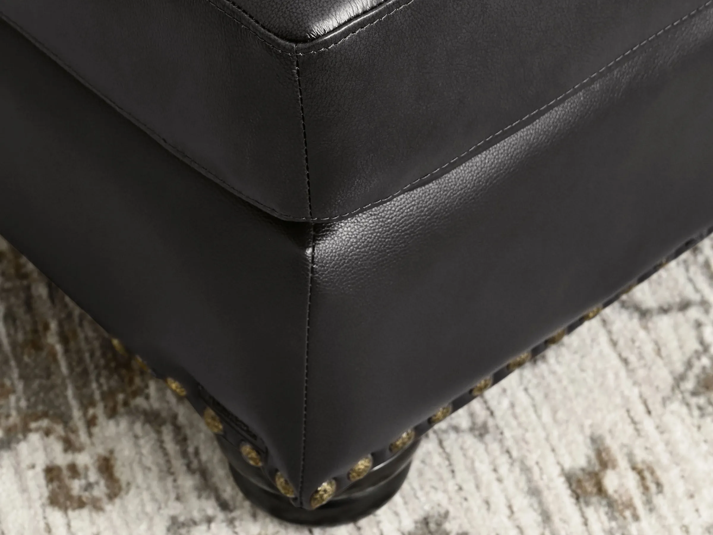 Austin Leather Ottoman