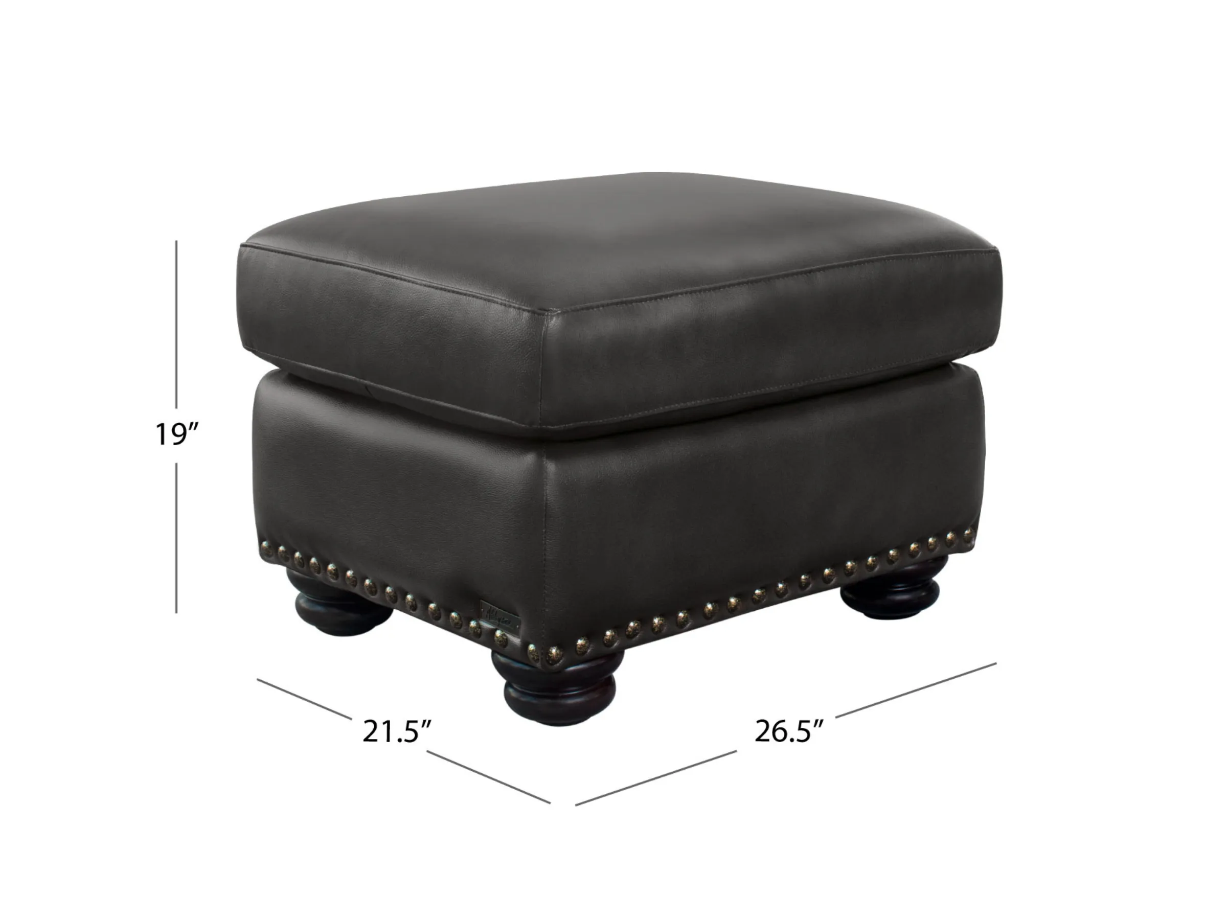 Austin Leather Ottoman