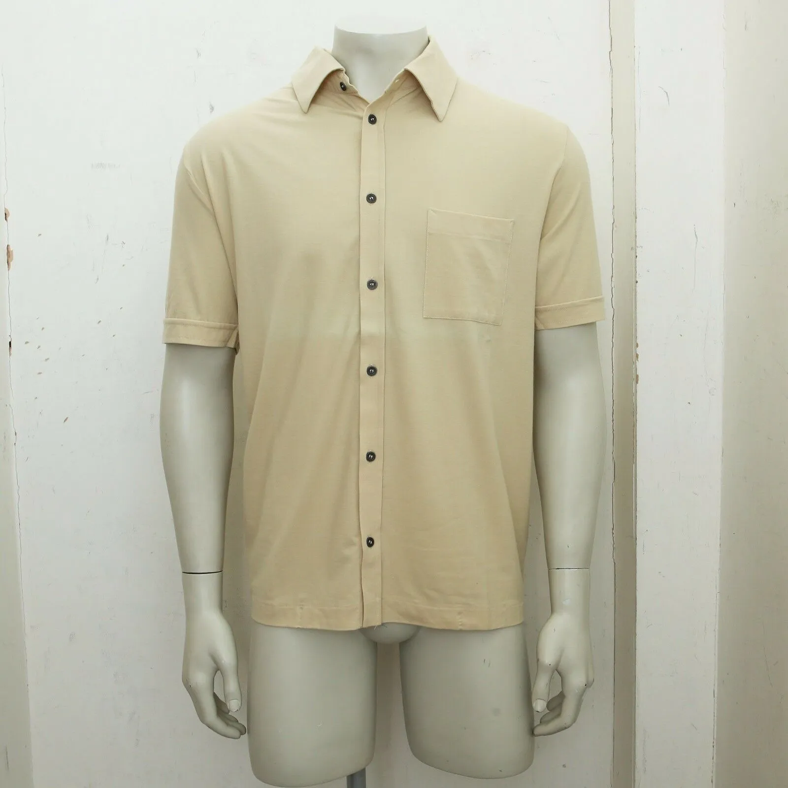 Beige Short Sleeved Shirt