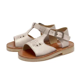 Belle T-Bar Kids Sandal Mink Leather