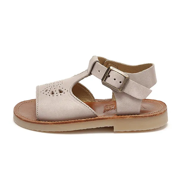 Belle T-Bar Kids Sandal Mink Leather