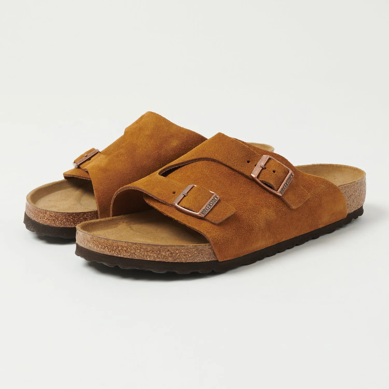 Birkenstock Zürich Suede Leather Sandal - Mink