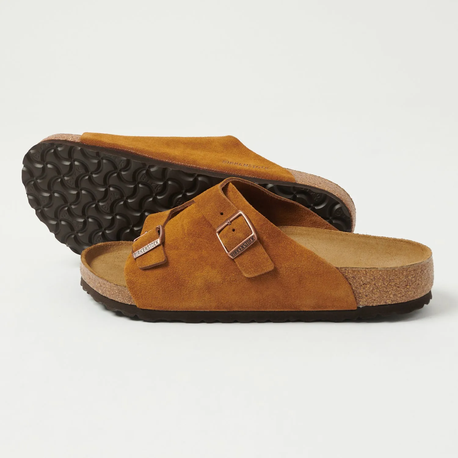 Birkenstock Zürich Suede Leather Sandal - Mink