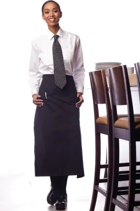 Black Full Bistro Apron (3 Pockets)