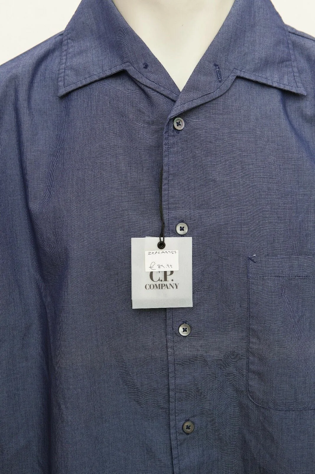 Blue Cotton Long Sleeve Shirt