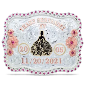 Blushing Belle Custom Buckle