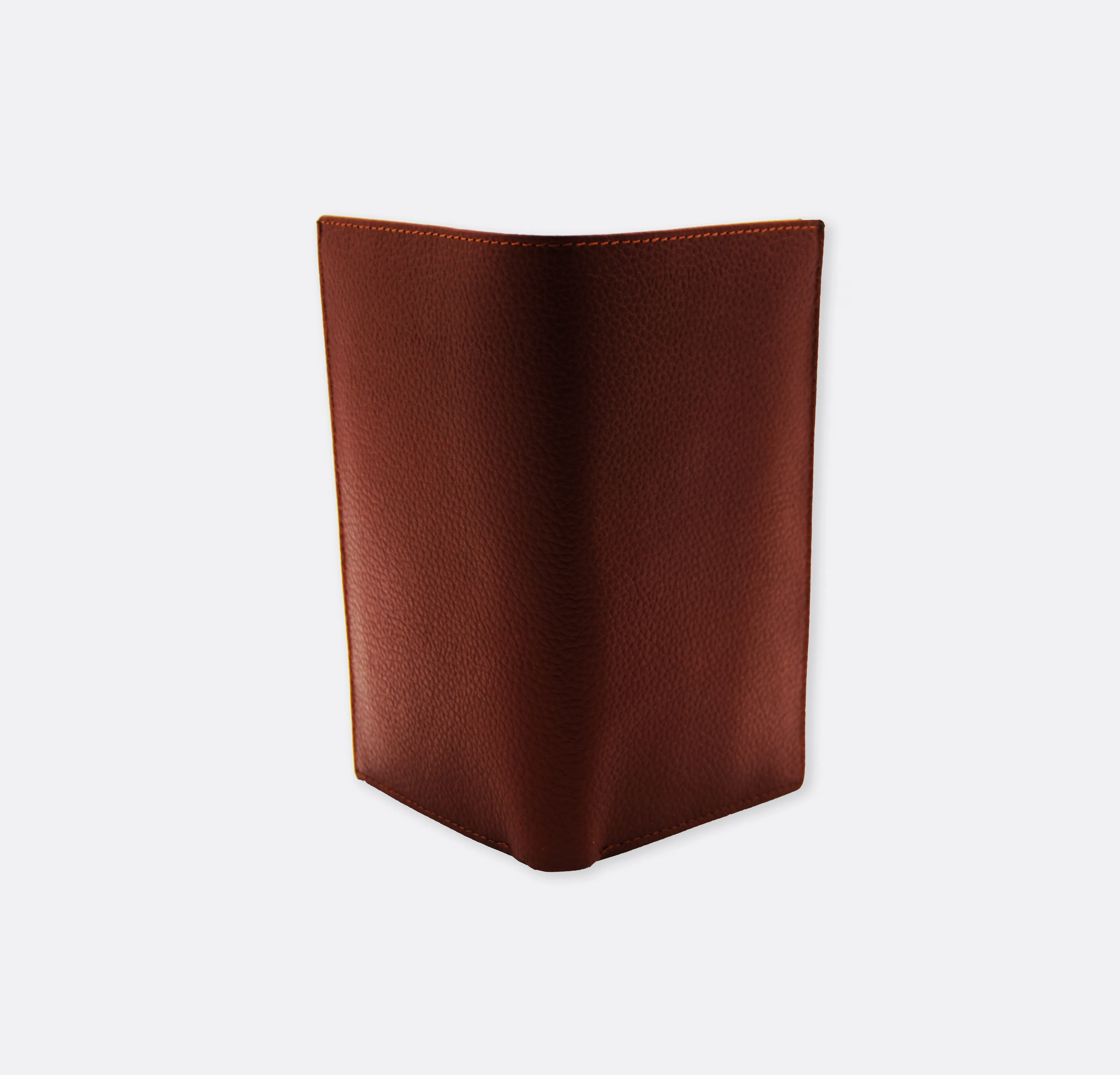 Brown - Cow Skin Leather - Passport Wallet