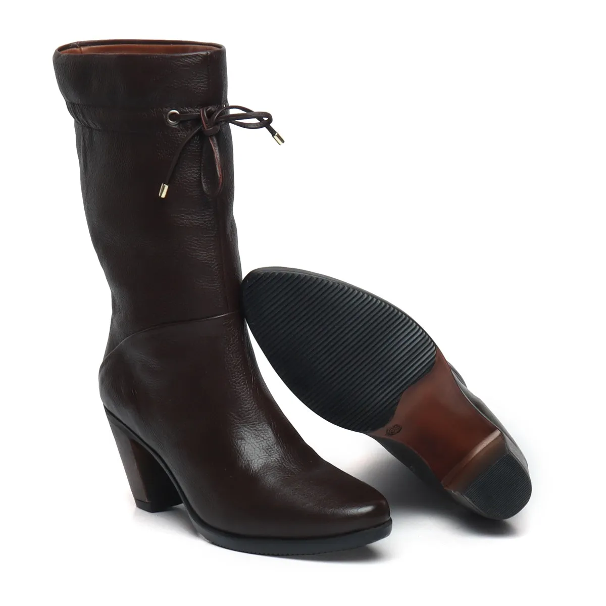 Brown Forever Comfort High Ankle Ladies Boots By Brune & Bareskin