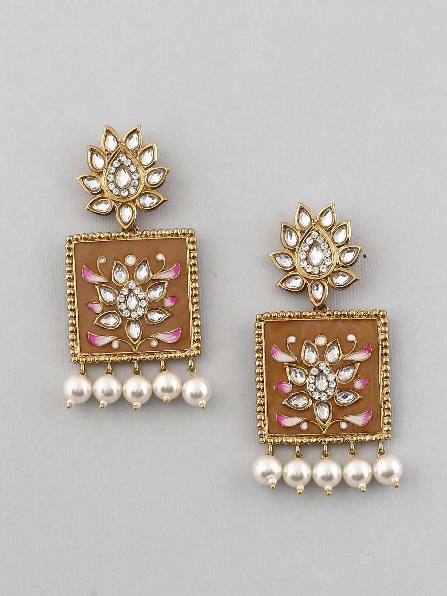 Brown Kalavati Studs