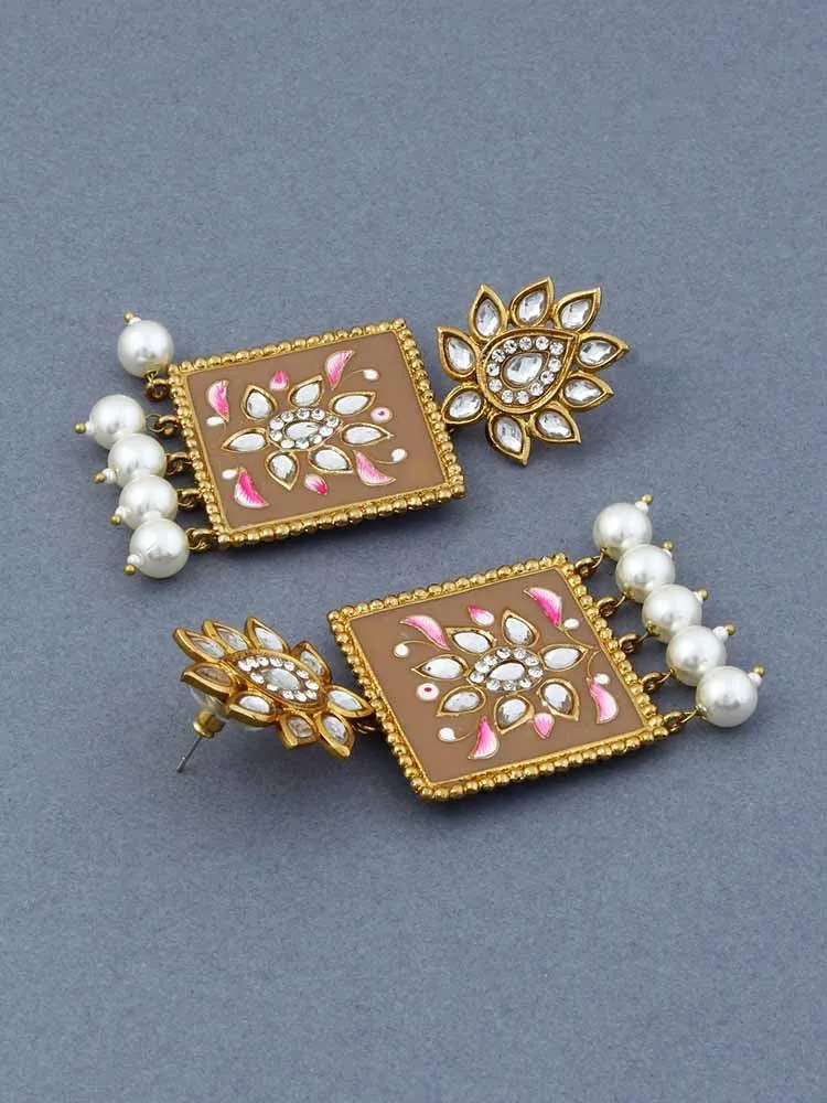 Brown Kalavati Studs