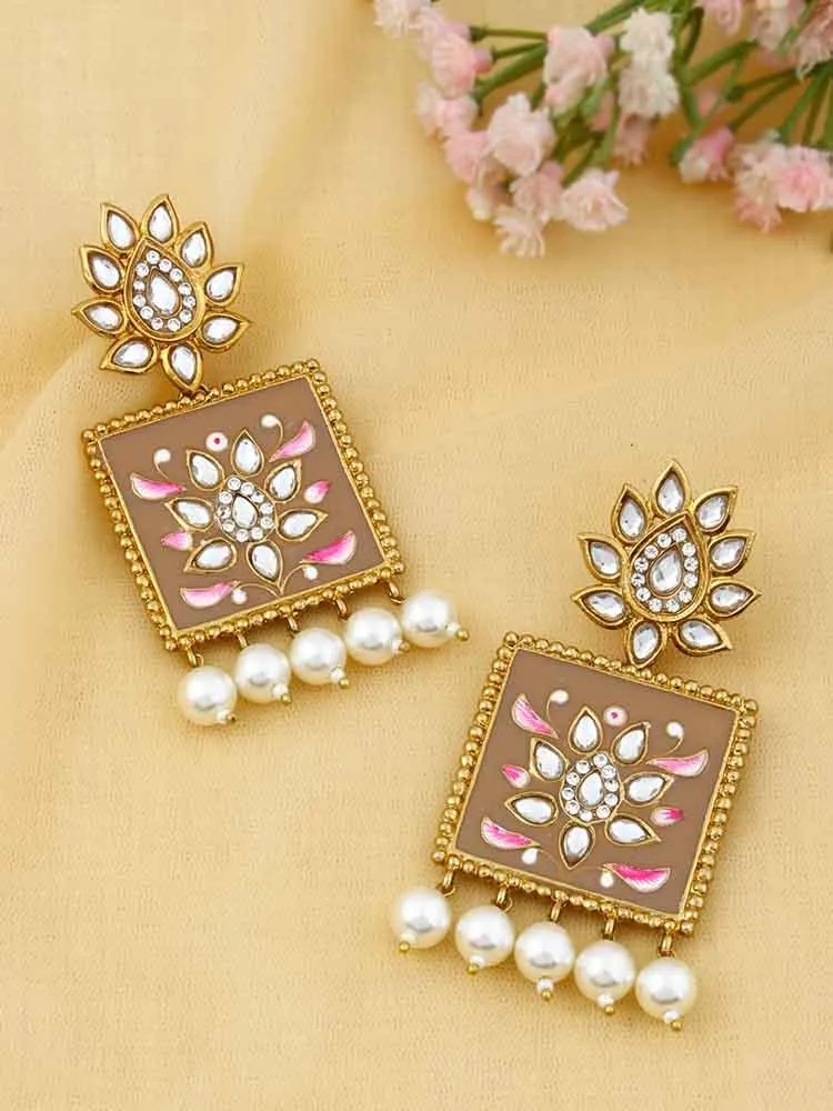 Brown Kalavati Studs