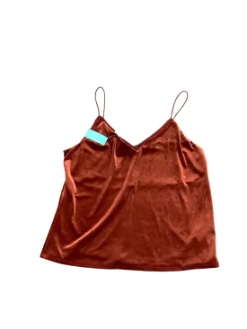 Brown Top Sleeveless Maurices, Size L