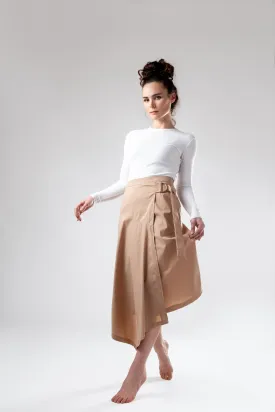 Buckle Skirt - Tan