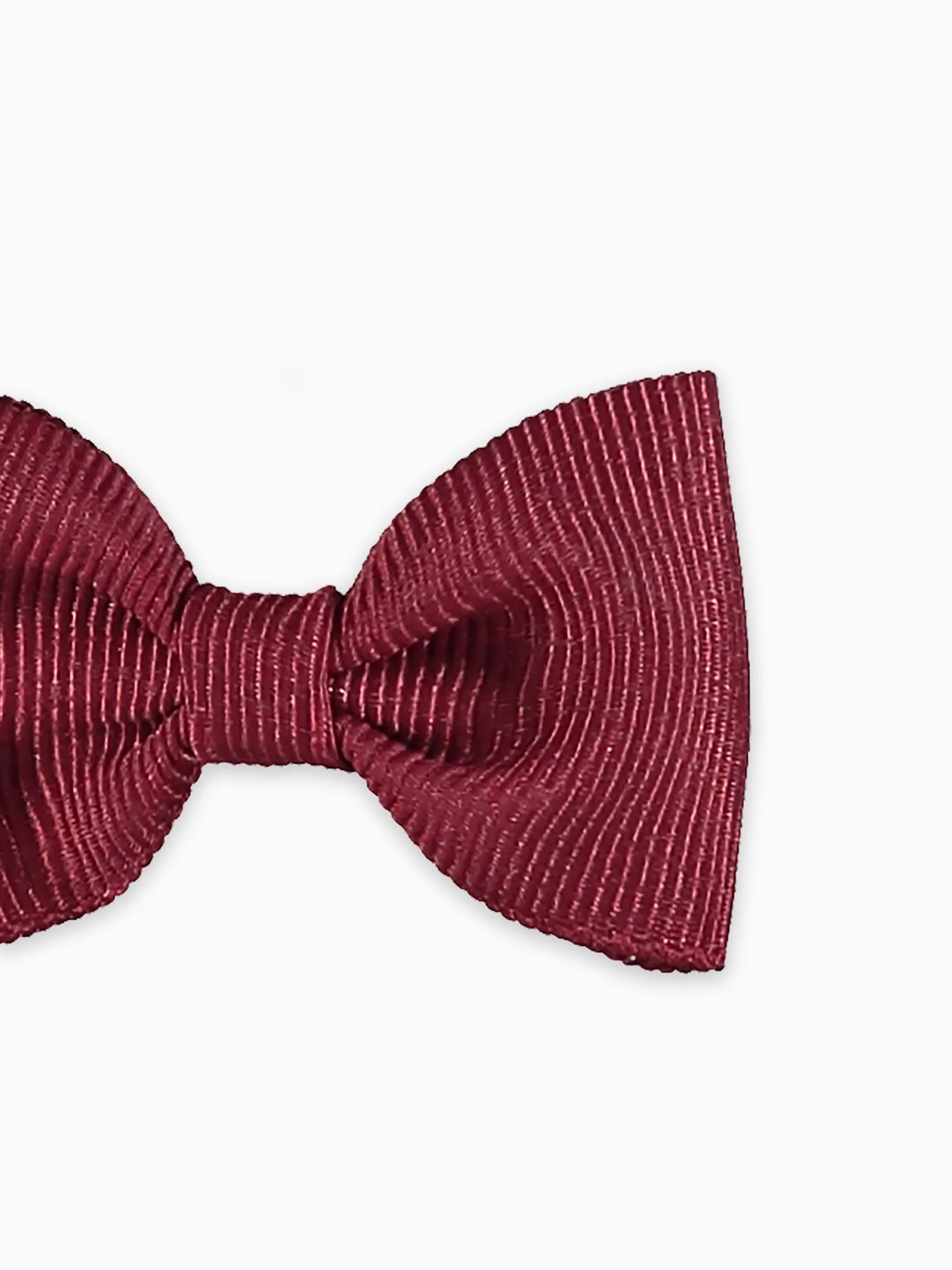 Burgundy Small Bow Girl Clip