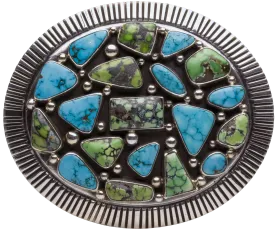 Carico Lake Turquoise  Buckle | Geraldine Yazzie