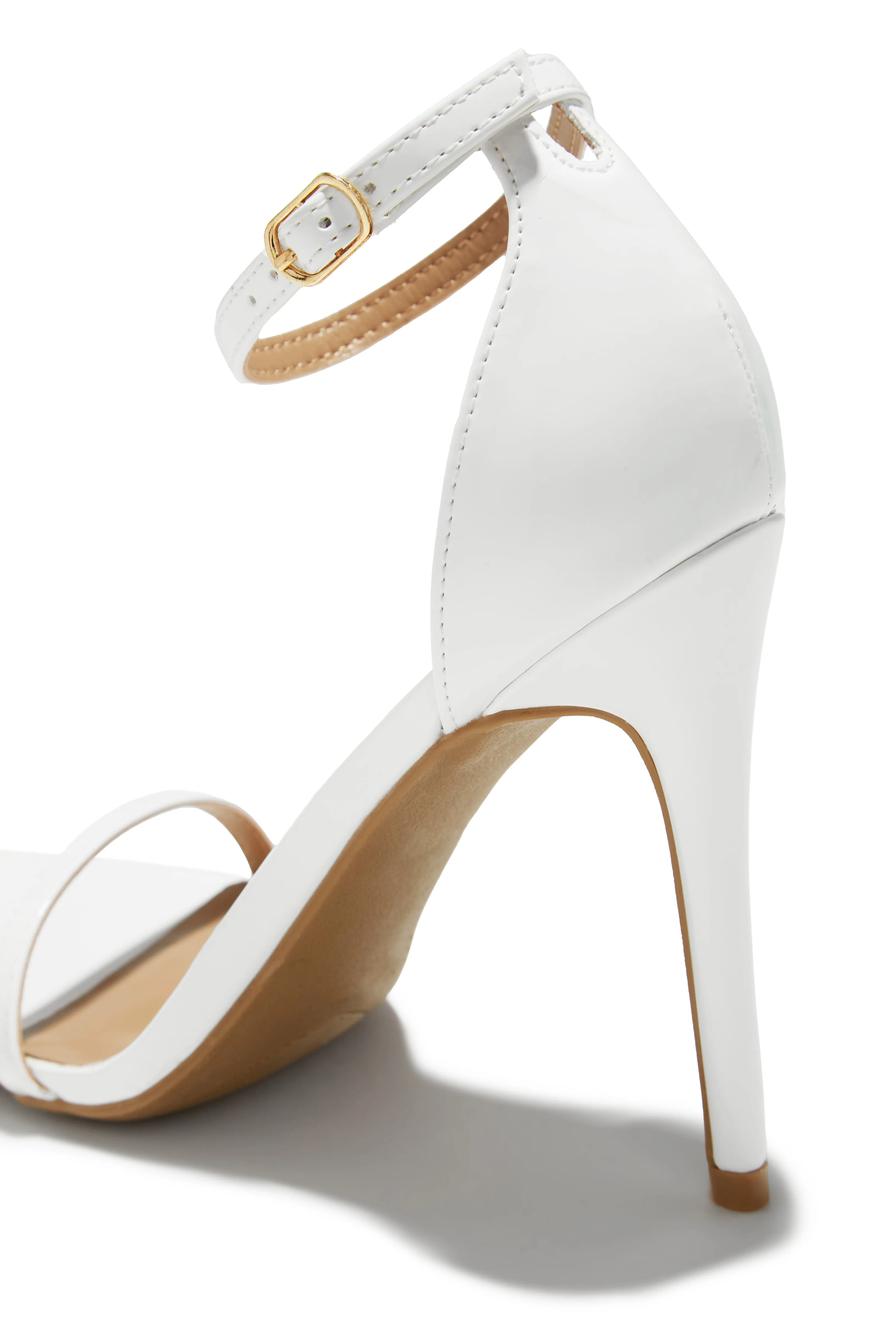 Celebrate Life Single Sole High Heels - White