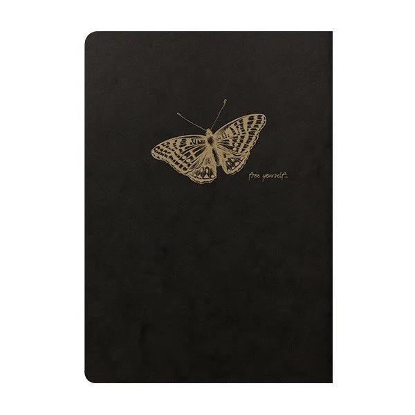 Clairefontaine Flying Spirit Notebook Black Cover A5