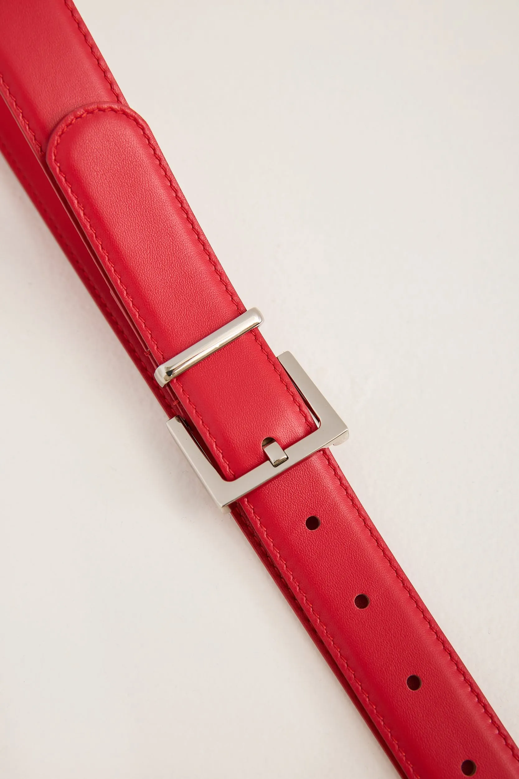 Classic belt with square buckle