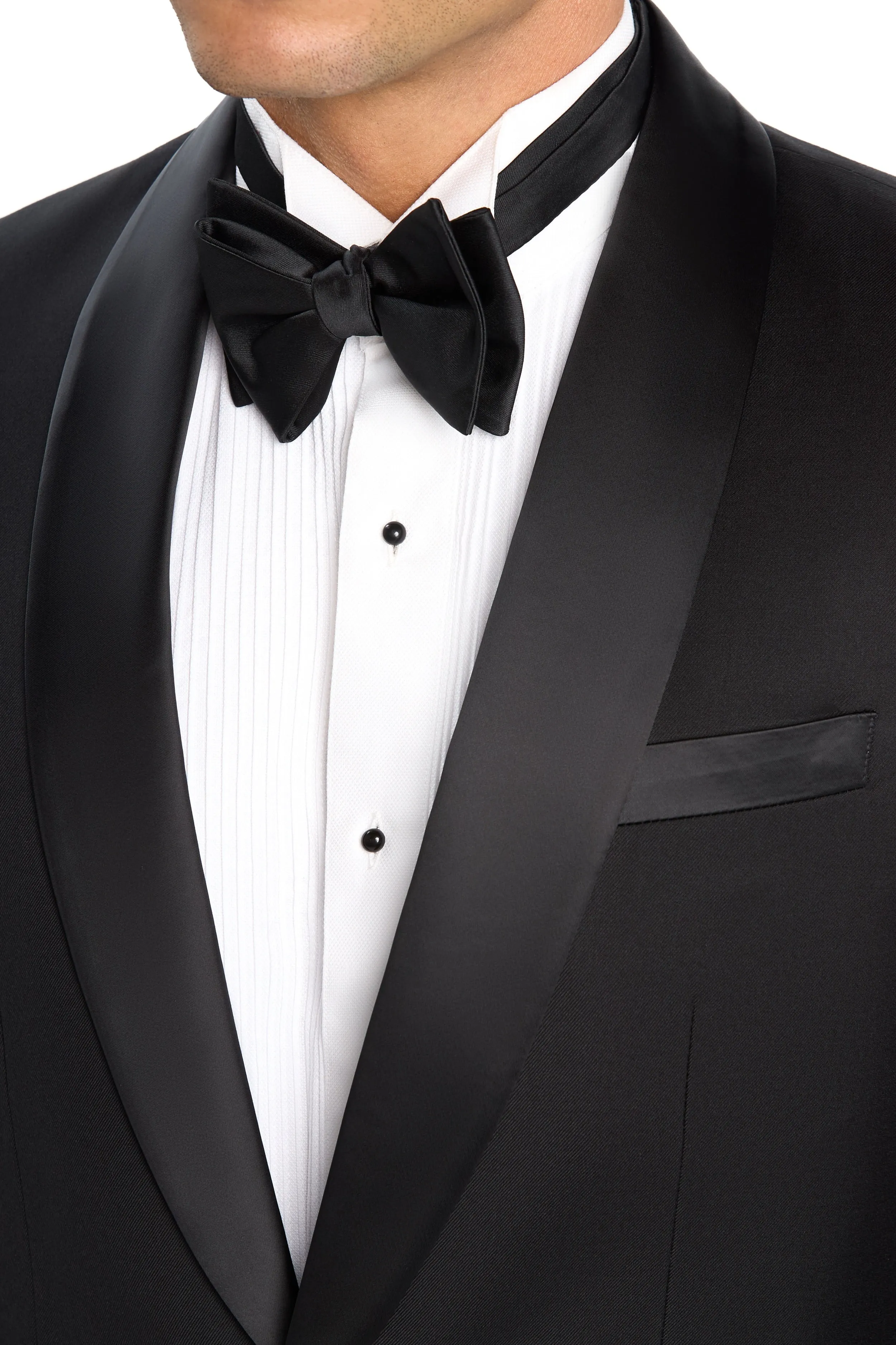 Classic Black Shawl Lapel 1 Button Tuxedo