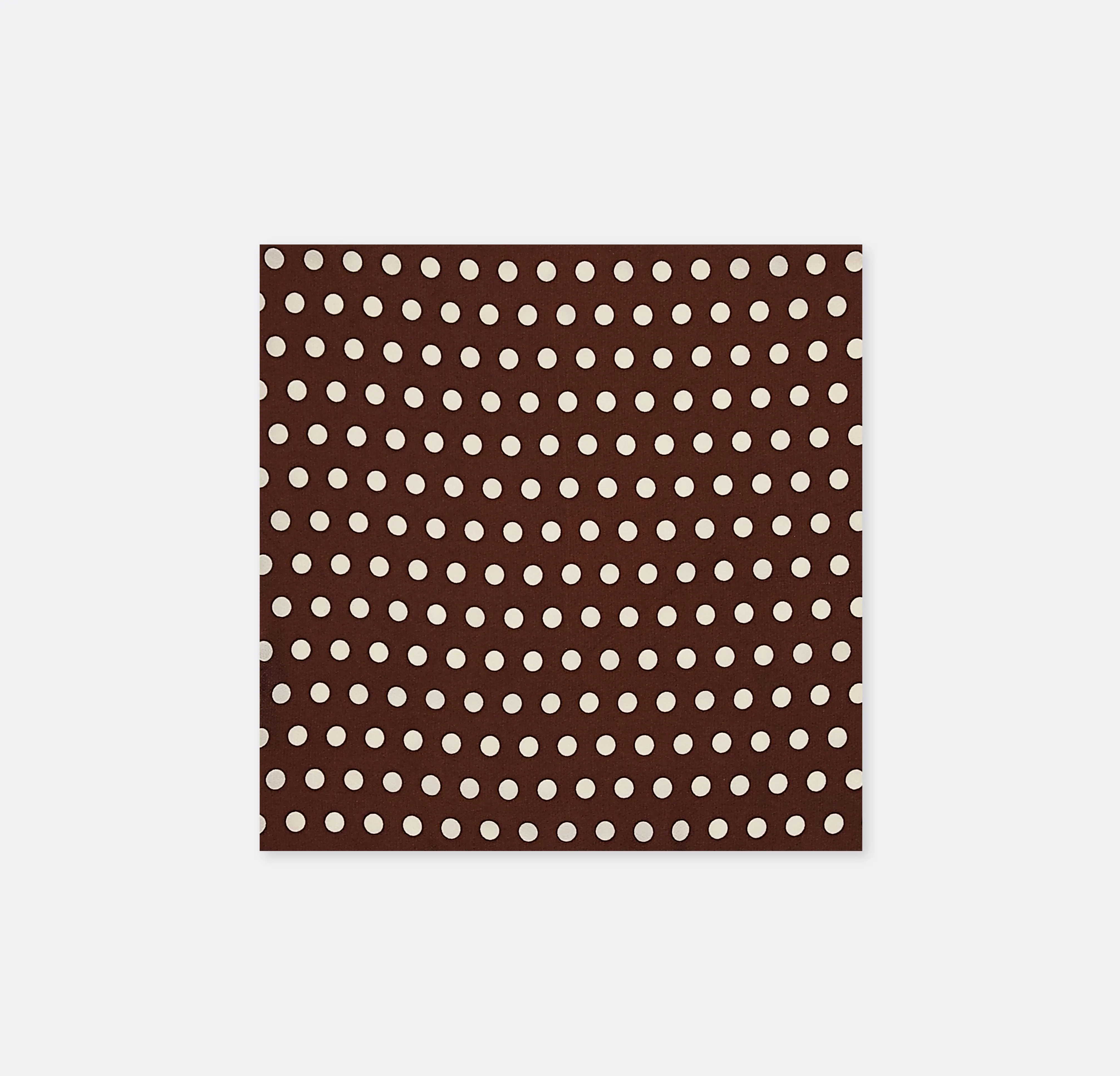 Coffee Base Polka Silk Pocket Squares