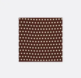 Coffee Base Polka Silk Pocket Squares