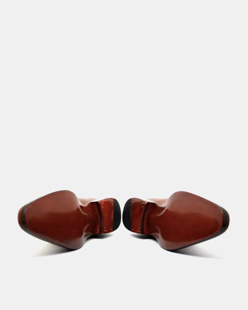 Cognac Calf Single Monk