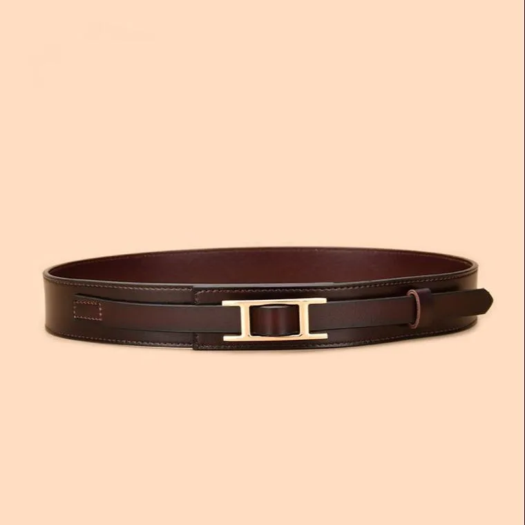 Cognac Waist Elastic Belt