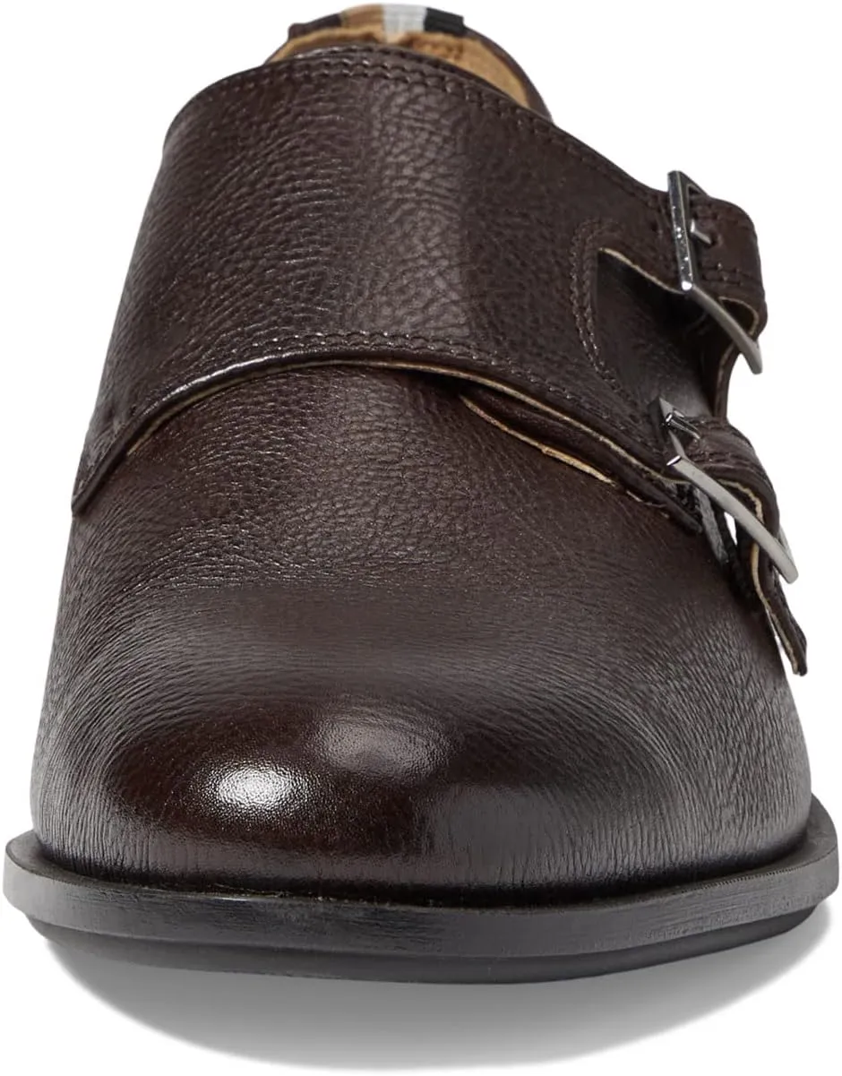 Colby Leather Double Monk Shoes BOSS Oxfords, Buck Eye Brown