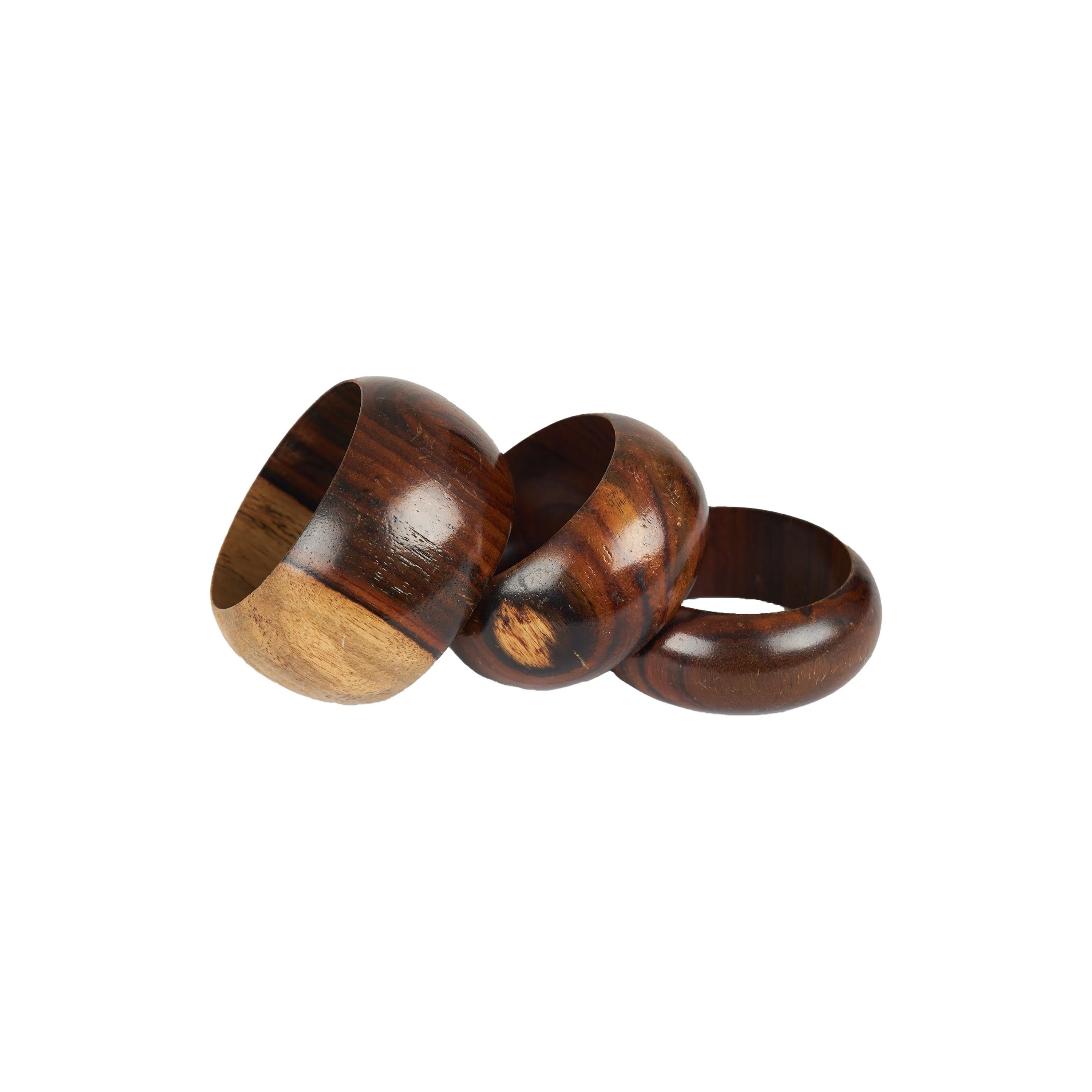 Collection Privée Wooden Bangle Set - '90s