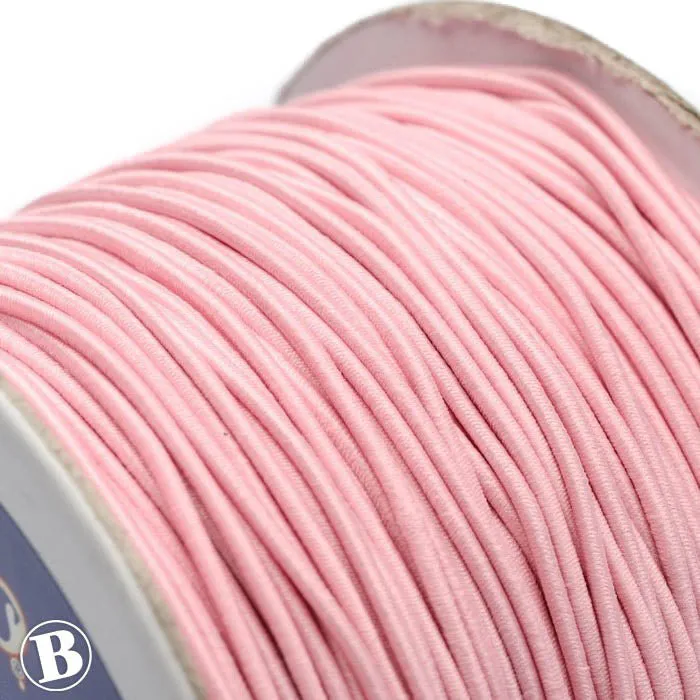 Coloured Elastic Pale Pink Elastic 1mm-Pack of 100m