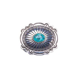 Damali Turquoise Concho Buckle | Navajo Handmade