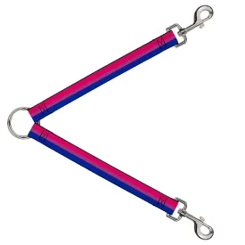 Dog Leash Splitter - Flag Bisexual Pink/Purple/Blue by Buckle-Down