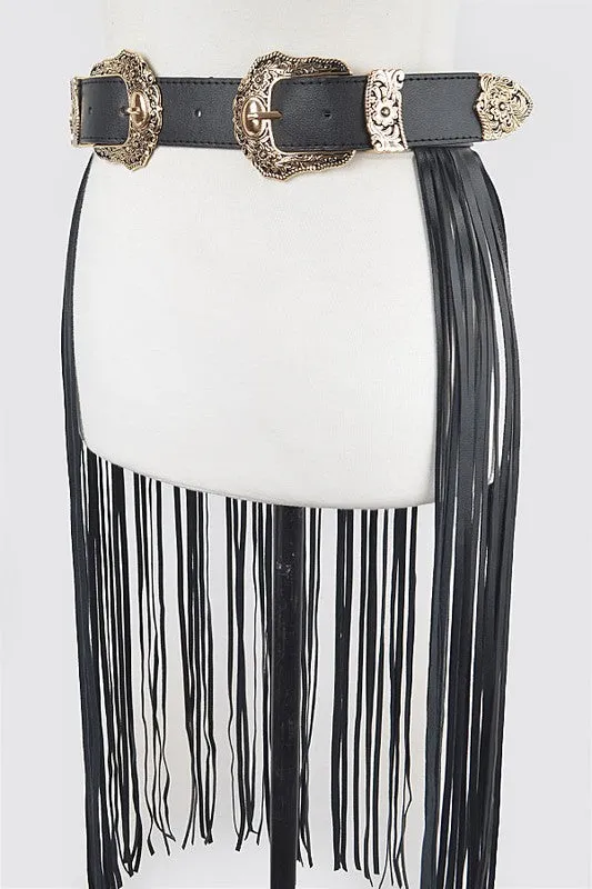 Double Buckle Curtain Fringe Belt