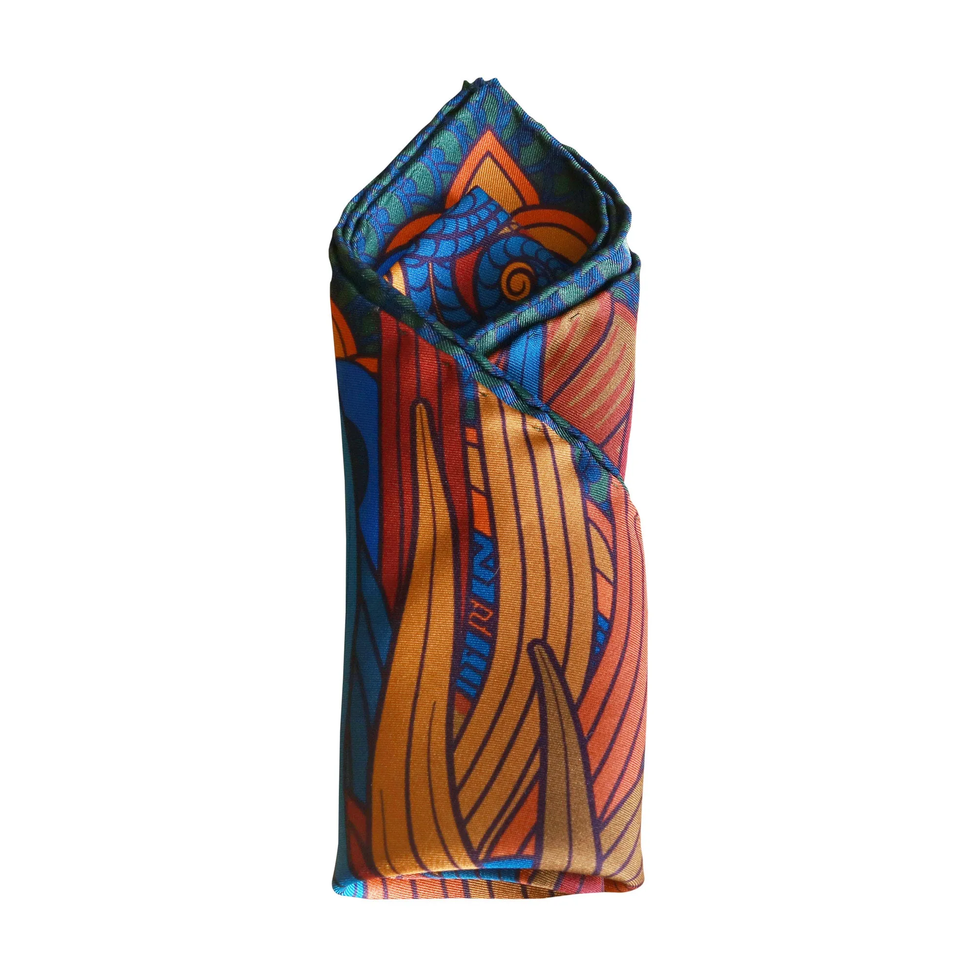 Dragon Square, Oriental Viribus – Silk Pocket Square