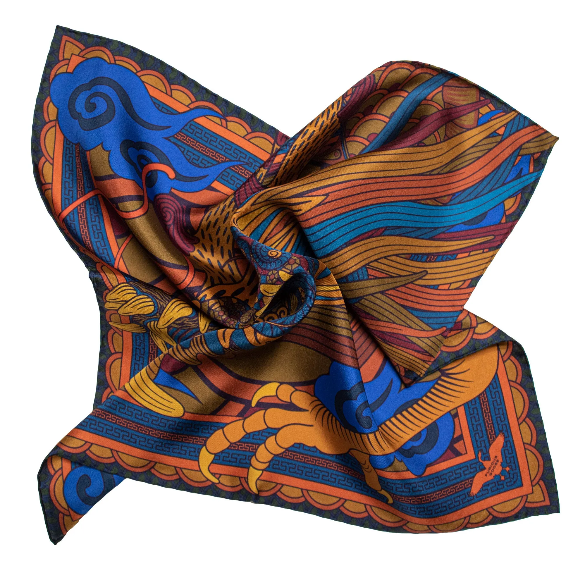 Dragon Square, Oriental Viribus – Silk Pocket Square